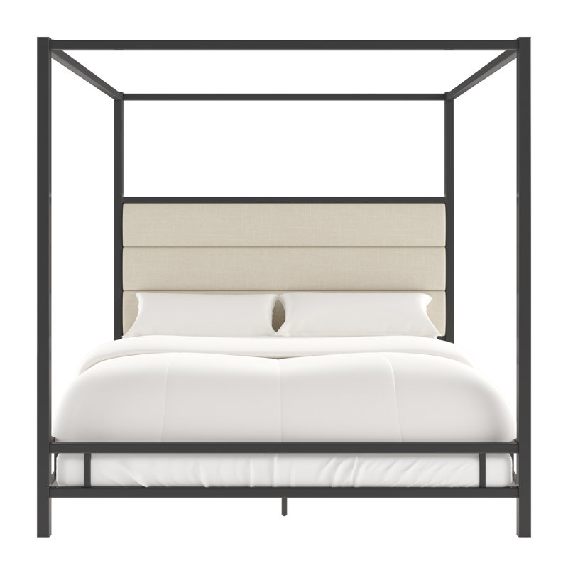 Kingstown Home Bartlby Upholstered Canopy Bed & Reviews Wayfair